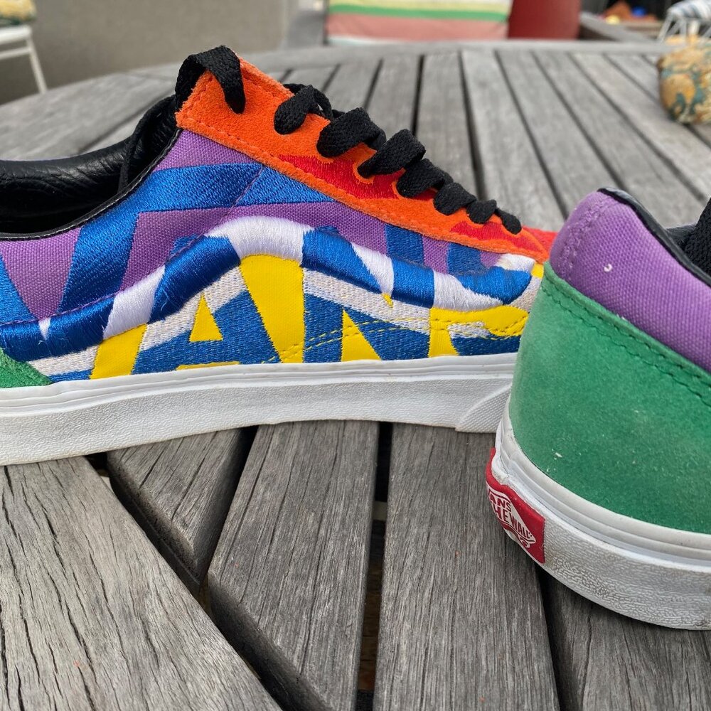 Vans Old Skool Statement Multi-Colorblock Skate S… - image 3